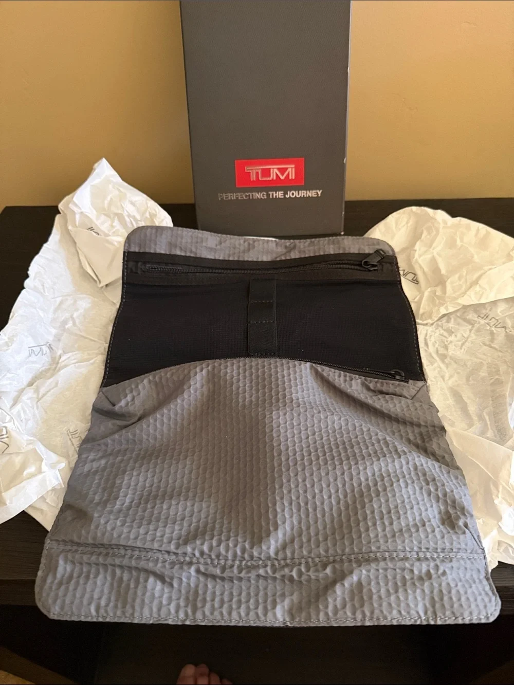 TUMI Black Men's Travel Organizer Pouch